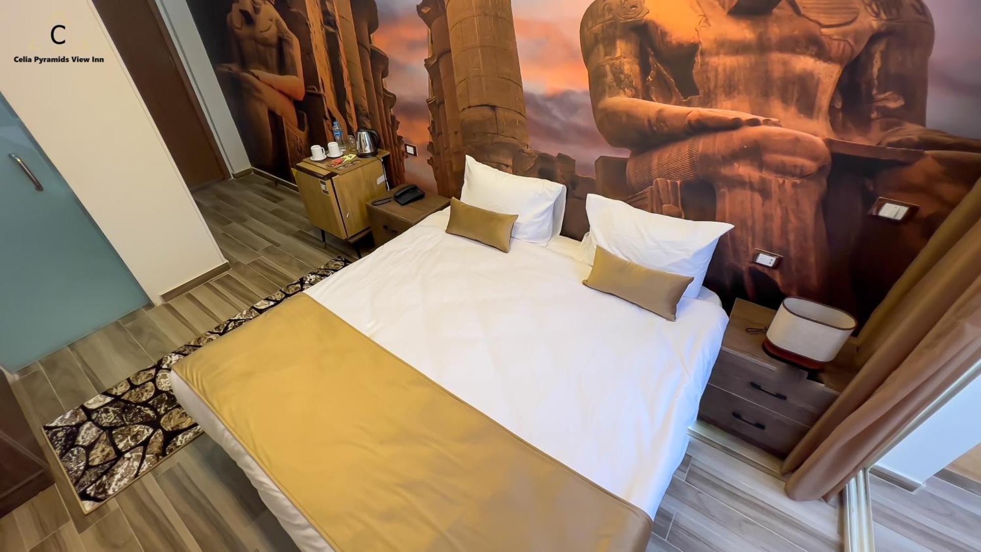 Celia Pyramids View Inn Nazlet el-Sîsi Exteriér fotografie