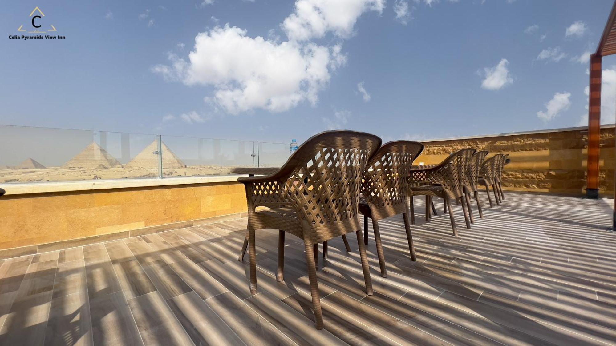 Celia Pyramids View Inn Nazlet el-Sîsi Exteriér fotografie