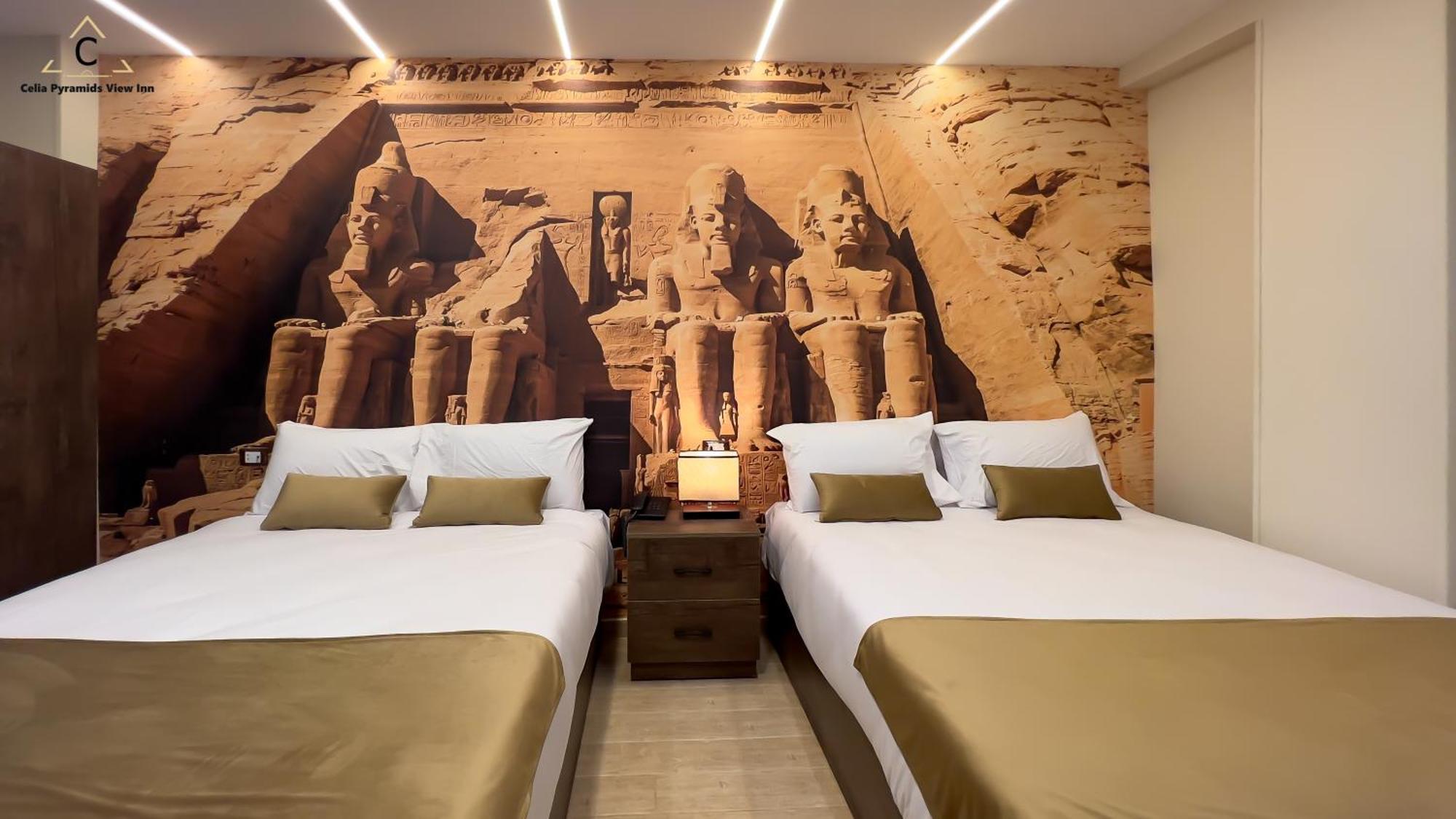 Celia Pyramids View Inn Nazlet el-Sîsi Exteriér fotografie