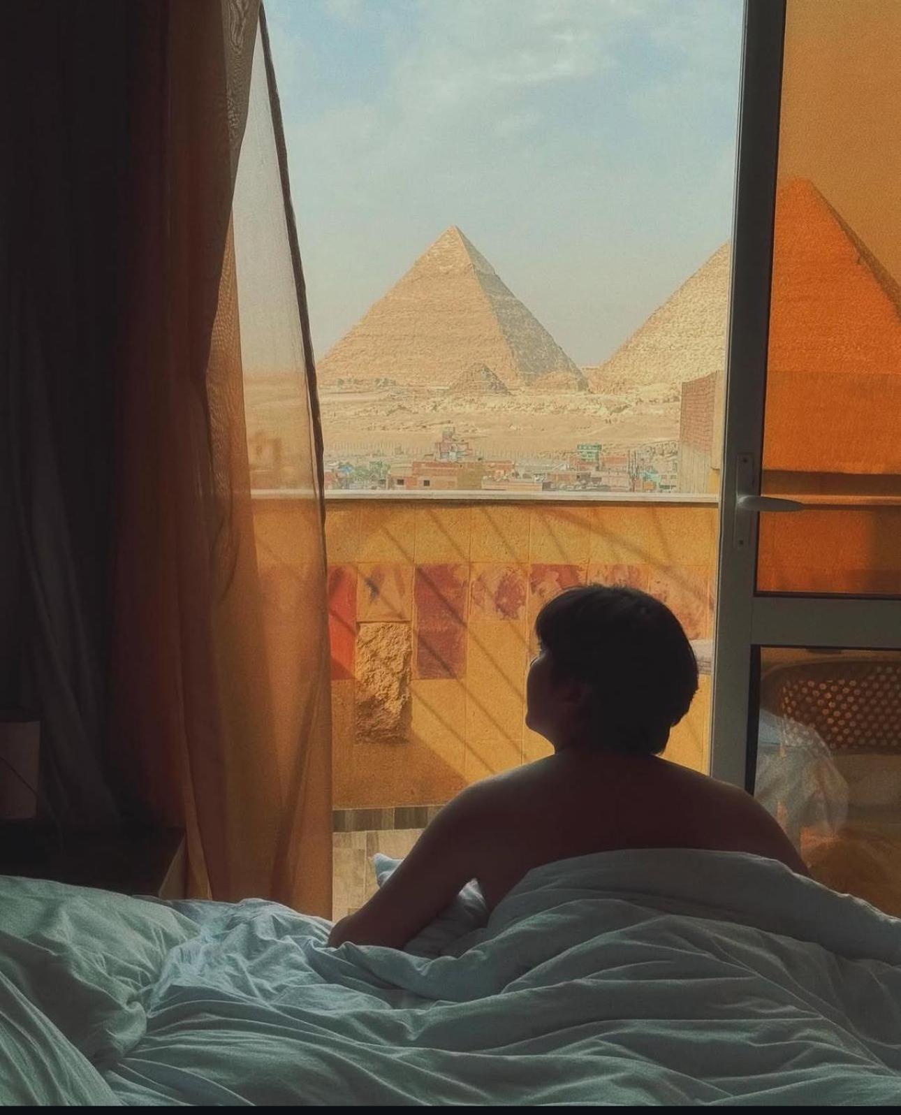 Celia Pyramids View Inn Nazlet el-Sîsi Exteriér fotografie